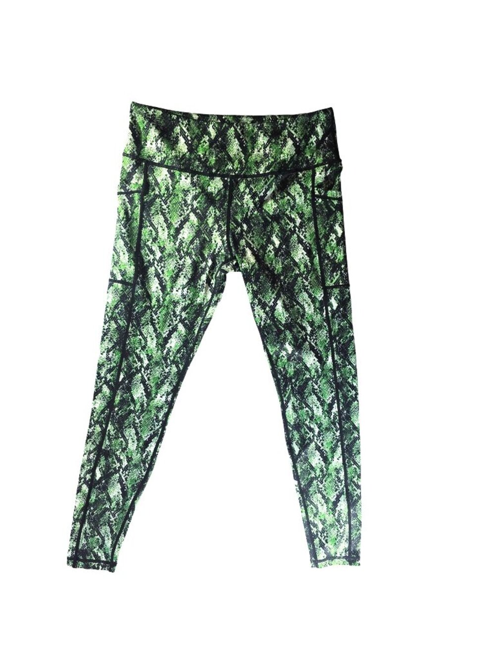 CVG  Leggings venom snakeskin Large Stretch pants Activewear Womens exercise